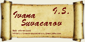 Ivana Suvačarov vizit kartica